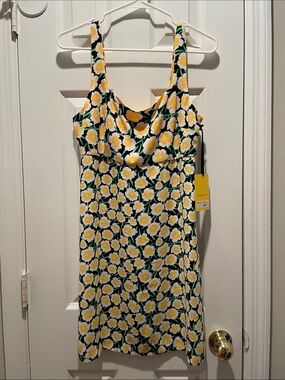 DVF for Target Yellow and Black Floral Dress